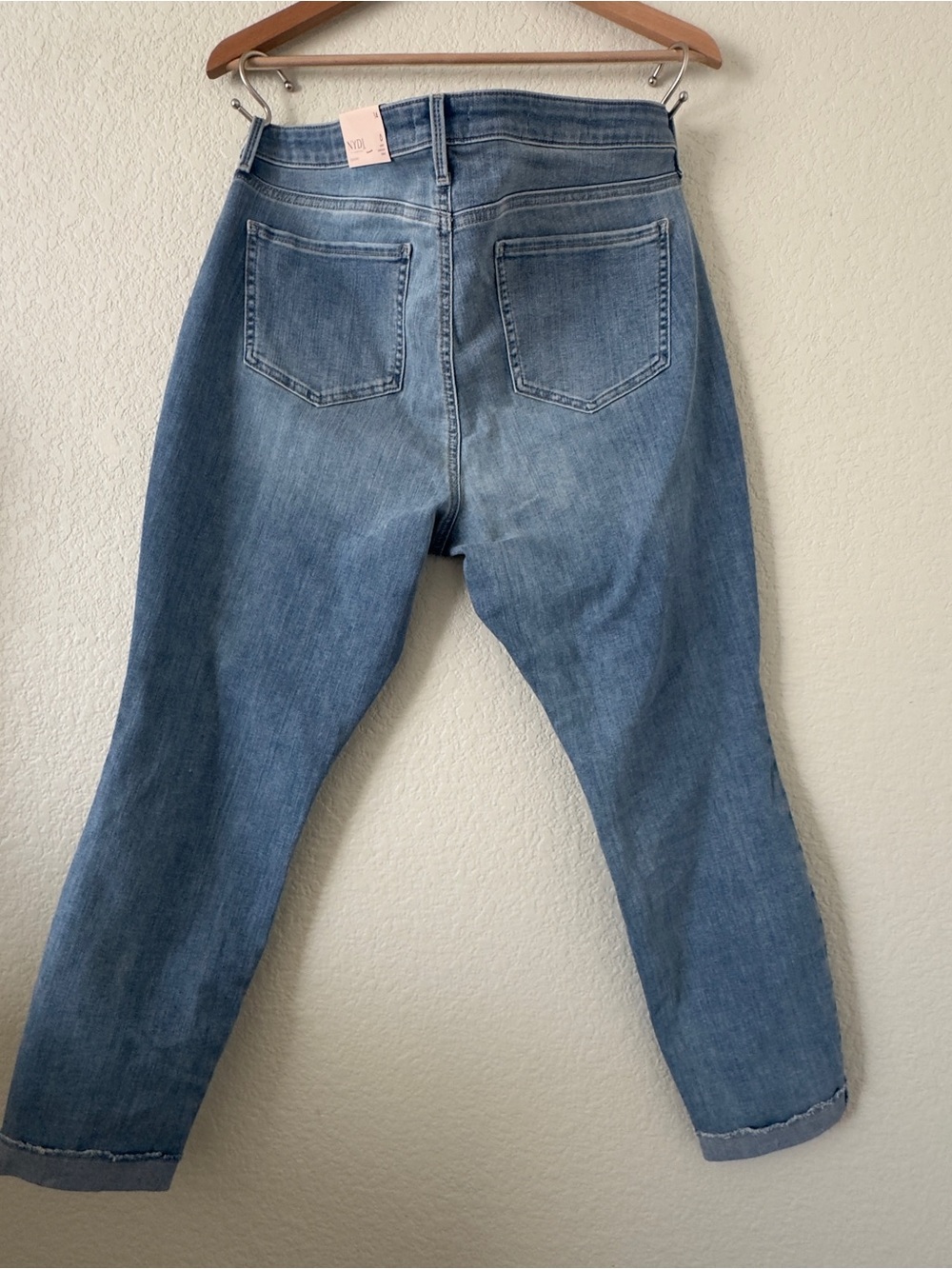 NYDJ Women's Ankle Crop Jeans in Light Blue Wash